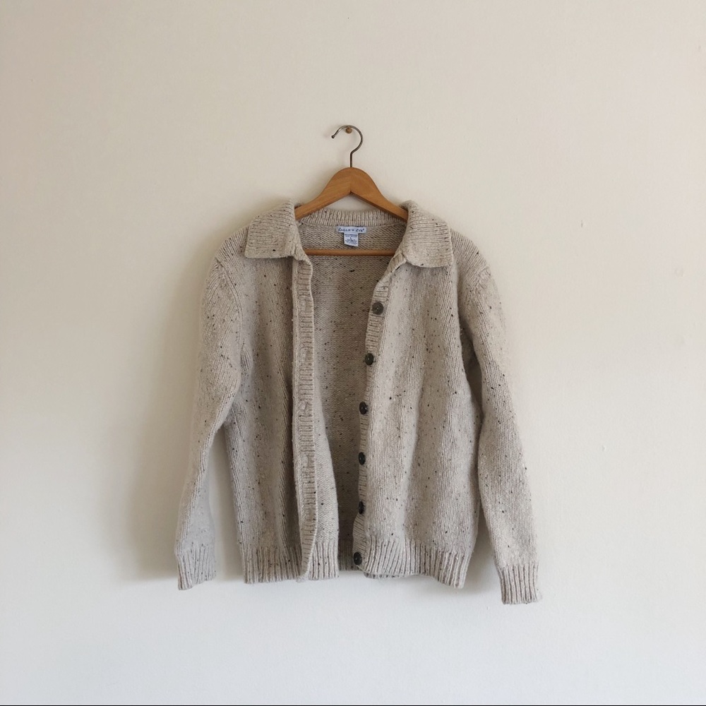 Cute Wool Button Up Sweater